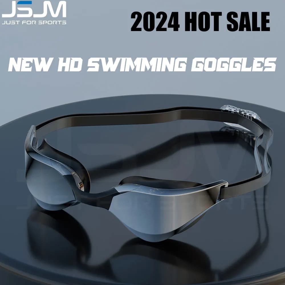 JSJM New Style Adjustable Professional Swimwear Adult Swim Glasses Man Woman Professional Silicone Glasses HD
