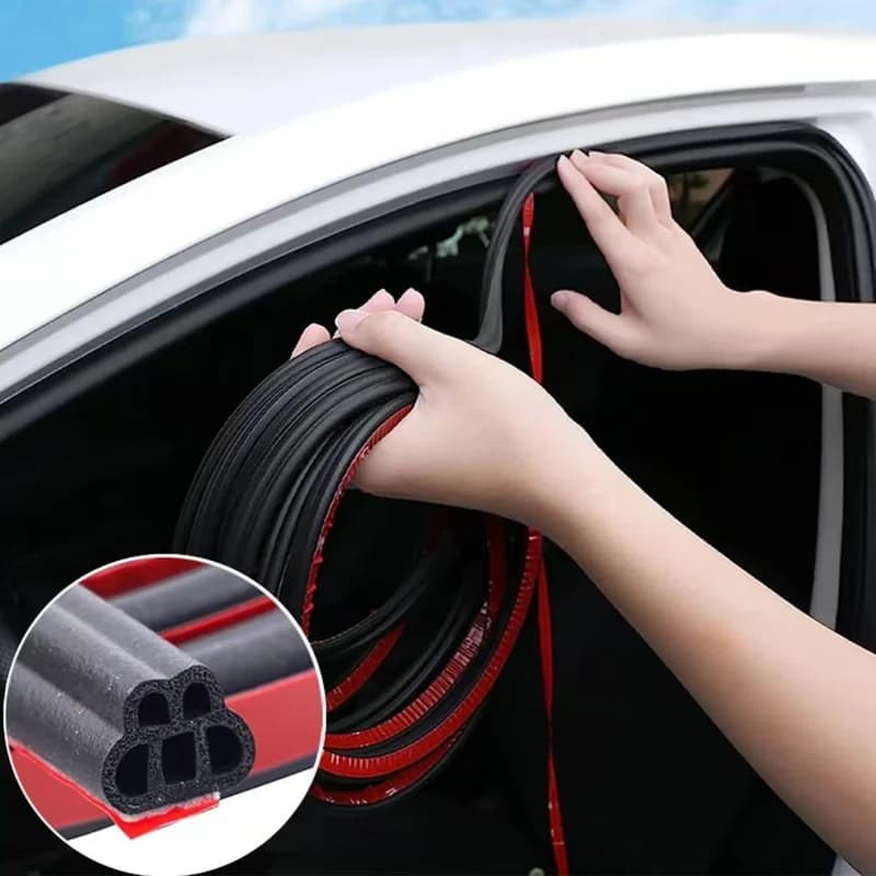 Car Door Seal Strip Rubber Double-layer Thickened Sealing Protector Soundproof Waterproof Weather Strips for Car Door Hood Trunk
