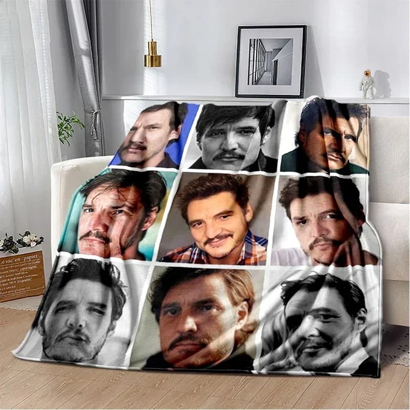 Coperta in flanella Jose Pedro, coperta per divano da ufficio e tempo libero, coperta multifunzionale da viaggio portatile e calda, coperta regalo