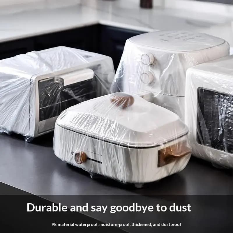 Thickened PVC Kitchen Appliance Dust Covers Waterproof: 10/50Pcs Dustproof Oven Air Fryer Rice Cooker Home