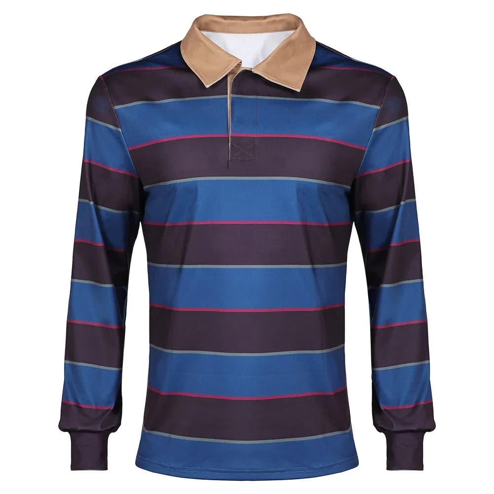 Costume Cosplay di Stranger Things, T-shirt a Righe a Maniche Lunghe per Uso Quotidiano, Personaggi TV con lo Stesso Costume di Halloween