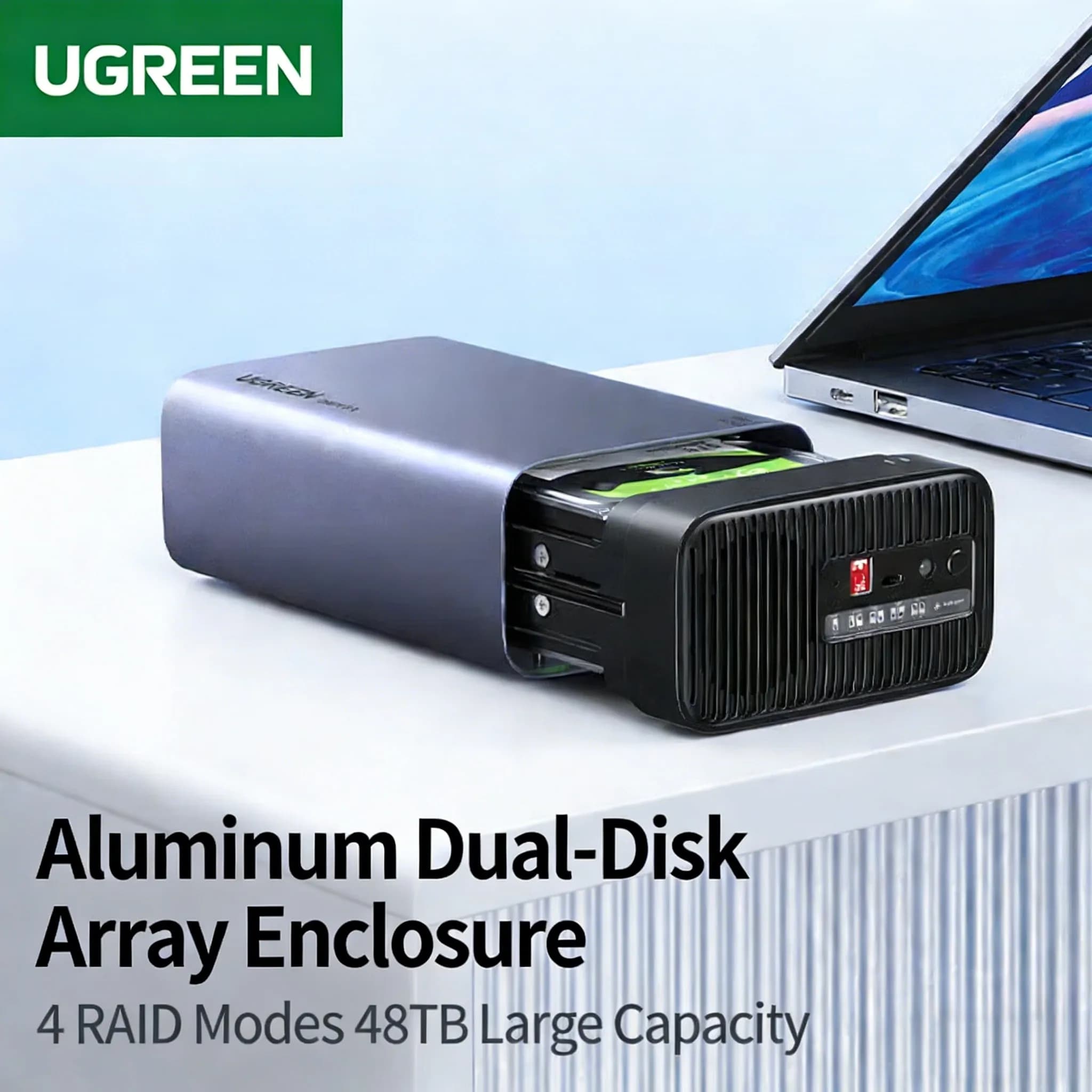 UGREEN Array hard disk cabinet （RAID） Suitable for NAS expansion storage capacity expansion 2.5/3.5SATAmechanical solid-state