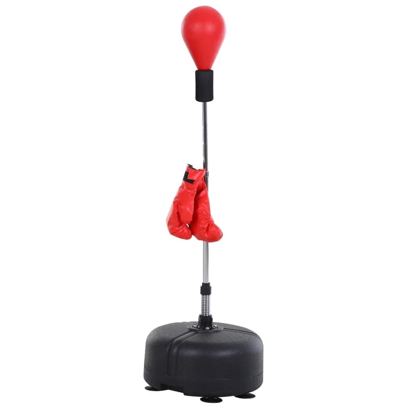 Soozier Detached boxing bag with support and boxing gloves, set of height adjustable boxing bags, for training, exercises, fits
