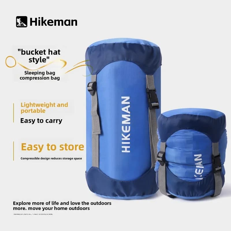 Sacca di Compressione per Sacco a Pelo, Borsa Multiuso Impermeabile per Campeggio Outdoor, Sacca Portatile Ultraleggera
