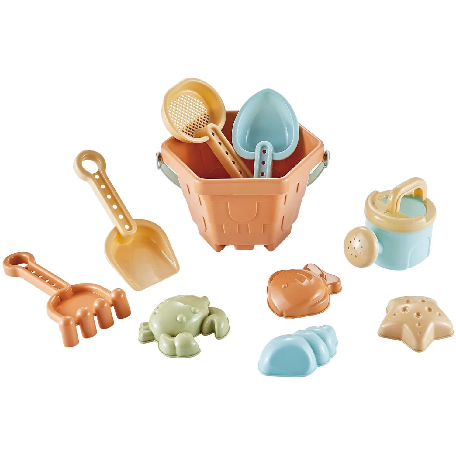 Giocattoli da spiaggia per bambini Giochi da esterno per bambini Set da gioco con la sabbia Neonati che scavano sabbia Pale in plastica Secchi Giochi d'acqua Giocattoli da spiaggia per bambini
