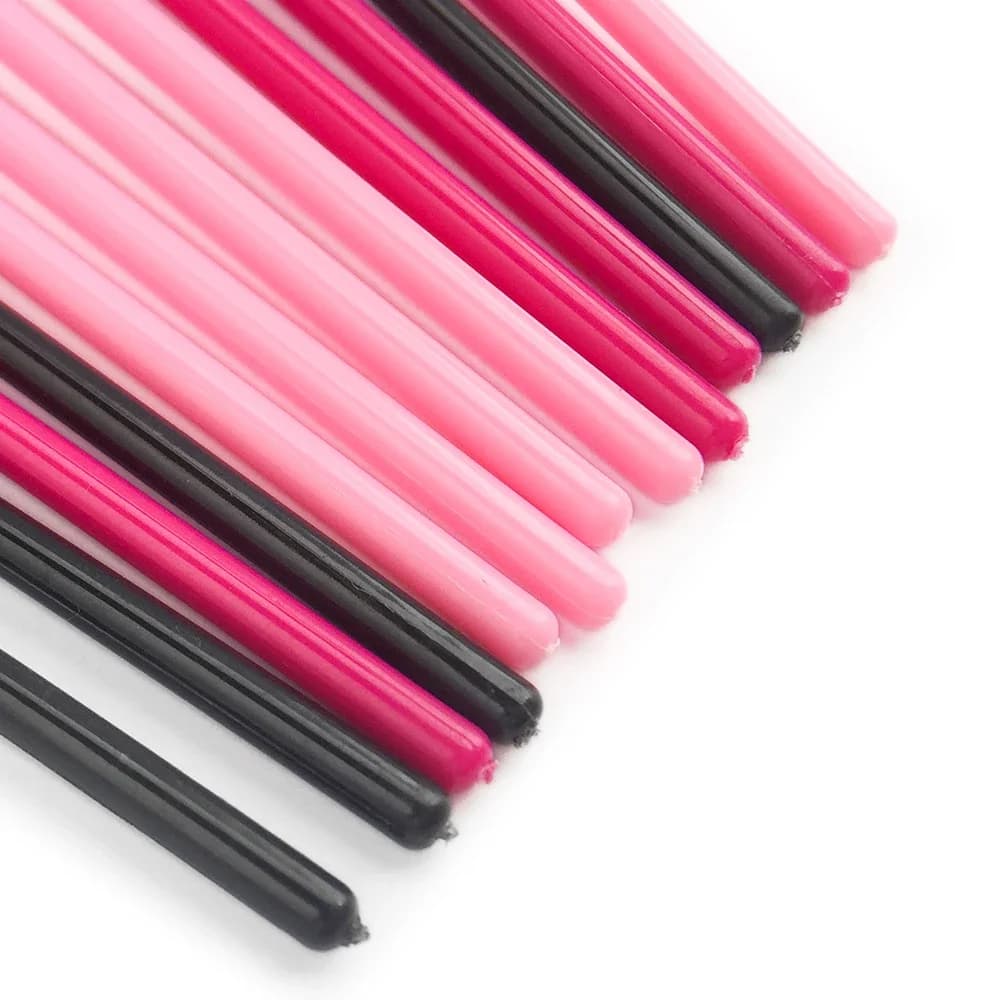 CNKESS 50/100/300 Brushes Disposable for Eyelashes with Soft Head, Crystal Eyebrow Brushes, Extension Brushes, Mascara Ties, Makeup Tools