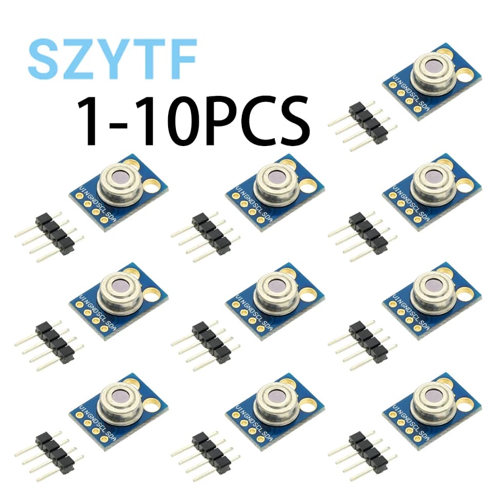 Sensore di temperatura a infrarossi MLX90614 GY-906 da 1-10 pezzi – Modulo IR senza contatto con I2C per Arduino, uso medico e industriale