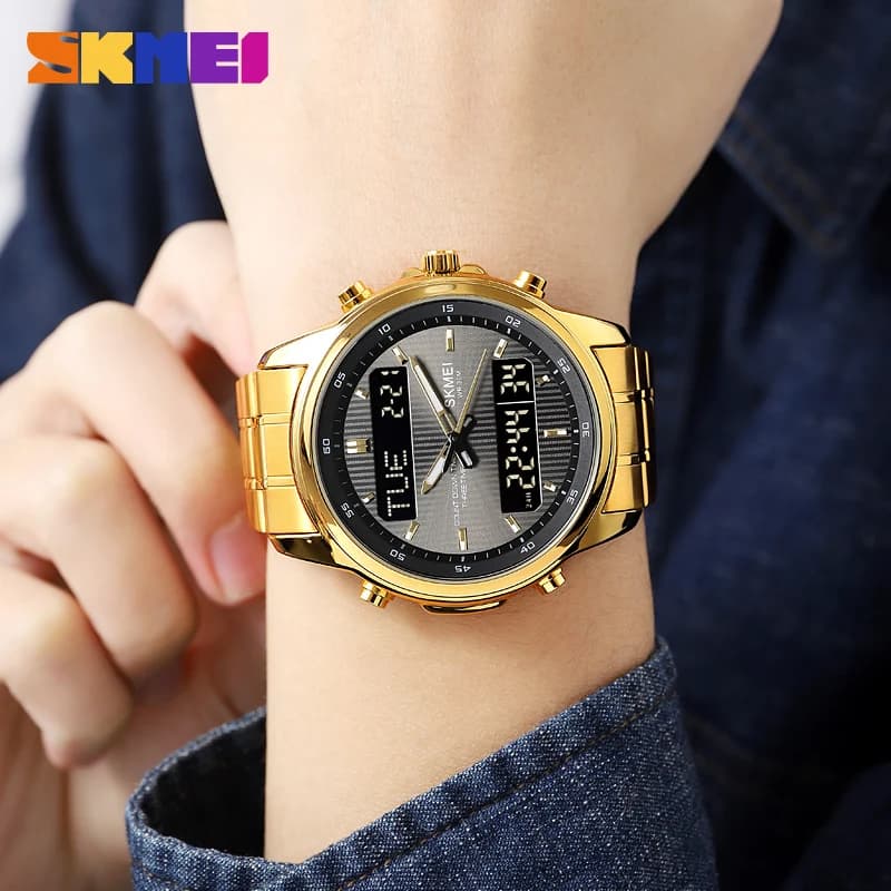 SKMEI 2049 Brand Electronic Watches for Men Fashion Big Dial Wrist Watch Luminous Alarm Clock Digital Watch for Men casual