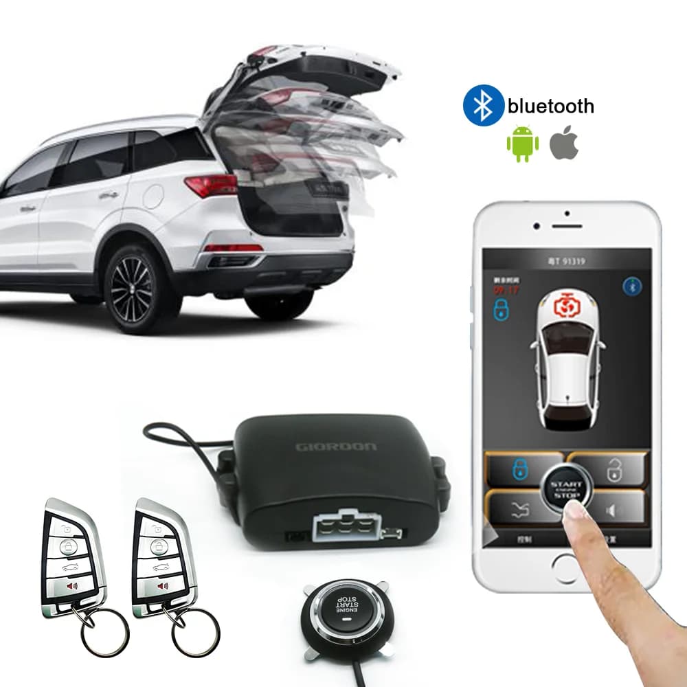 NUOVO Universale Auto SmartPhone di Controllo PKE Sistema di Allarme Auto Passivo Auto Chiusura Centrale Porta Auto Keyless Push Pulsante A Distanza G6228