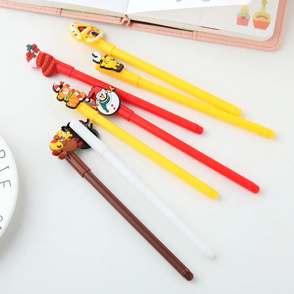 Penna gel da 28 pezzi a tema natalizio, penna da 0,38 mm, articoli di cancelleria per scrittura, regalo di Natale per studenti, regalo di Natale