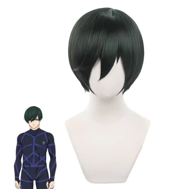 Anime Rin Wigs, Cosplay Rin Itoshi Football Wigs, Halloween Performance Accessories