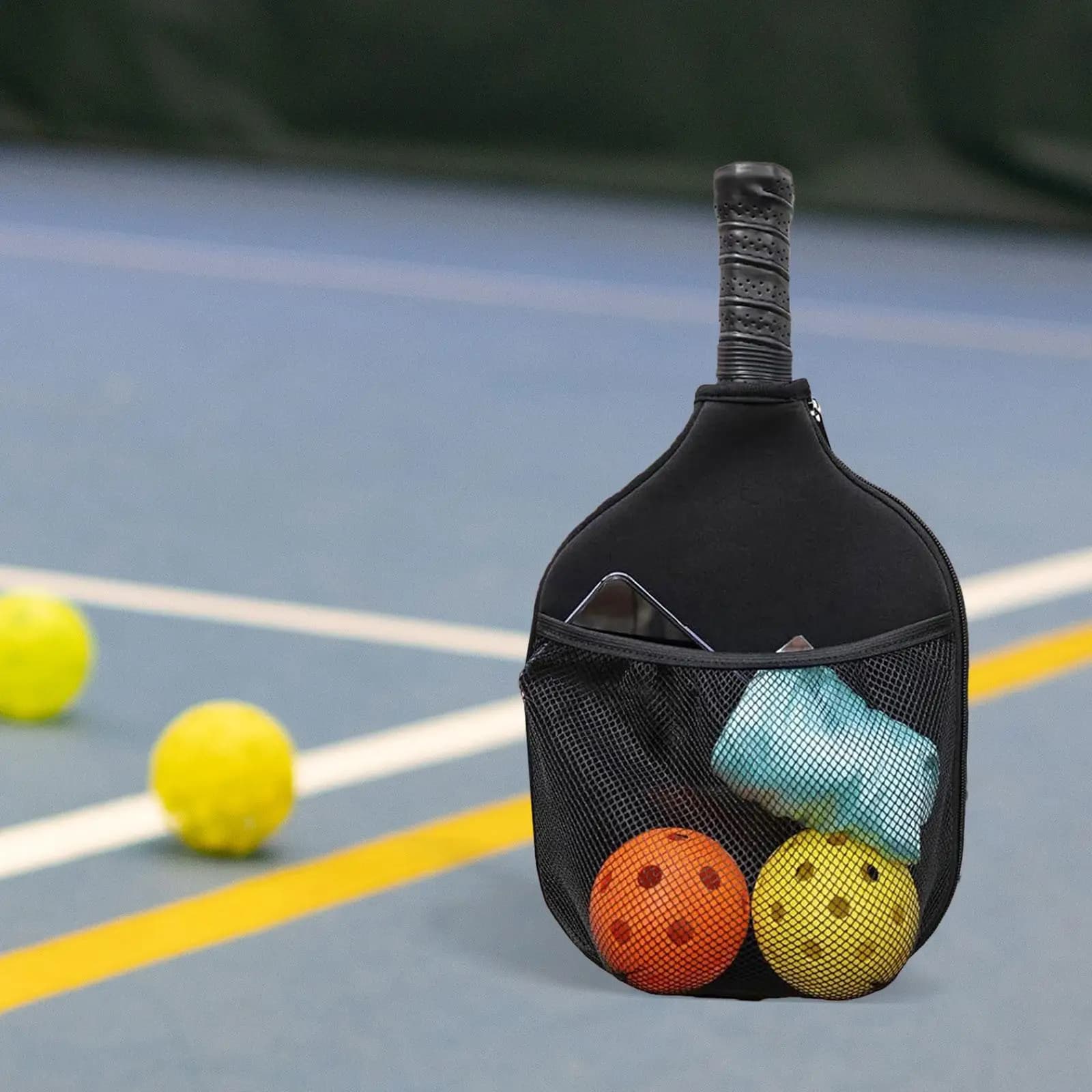 Borsa Sportiva per Pickleball e Tennis in Neoprene, Borsa a Tracolla per Racchette, Design Leggero per Giochi con Racchetta da Spiaggia