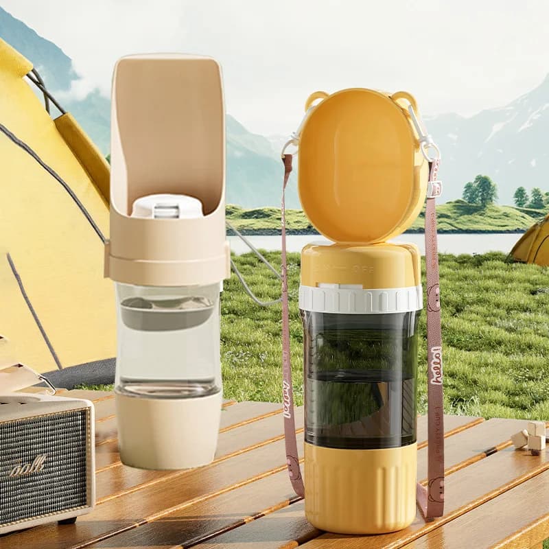 Bottiglia d'Acqua Portatile per Cani, Antigoccia, per Passeggiate e Viaggi all'Aperto, Ciotola Dispenser per Cuccioli e Gattini, Accessori per Animali