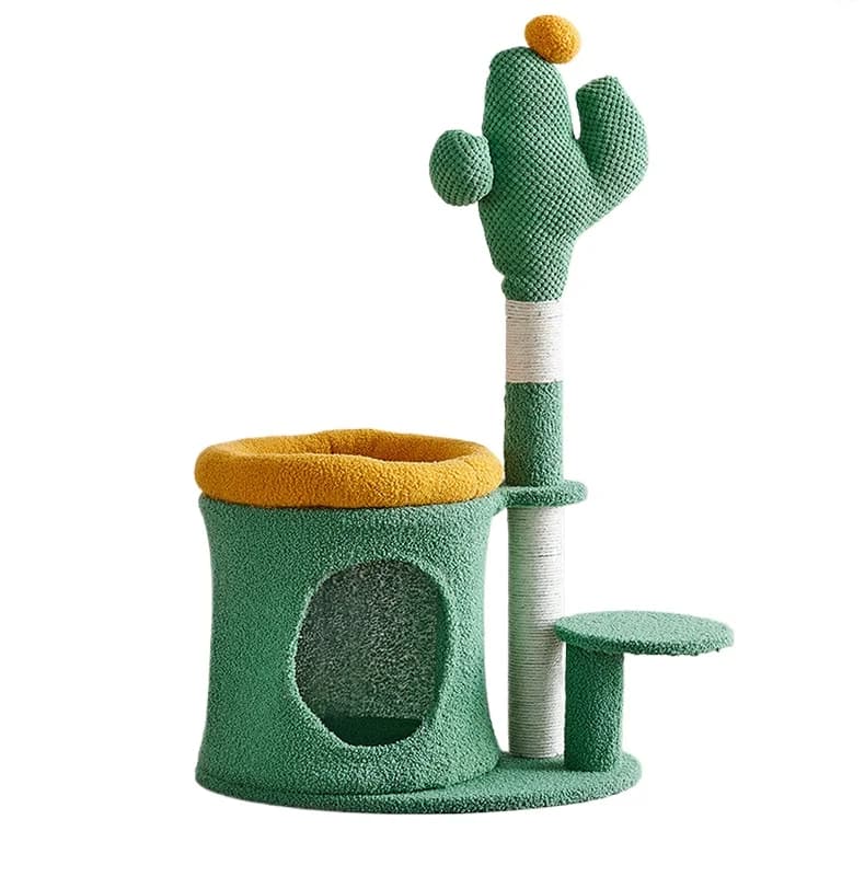 Cactus cat climbing frame litter cat tree integrated large does not occupy the shelf sisal cat scratching column
