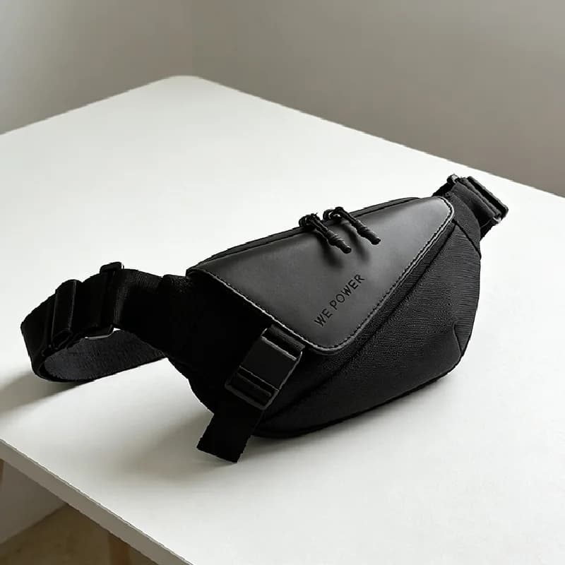 Borsa da petto impermeabile da viaggio, Marsupio tinta unita, Borse a tracolla unisex alla moda, Borse da cintura portaoggetti da viaggio, Porta cellulare