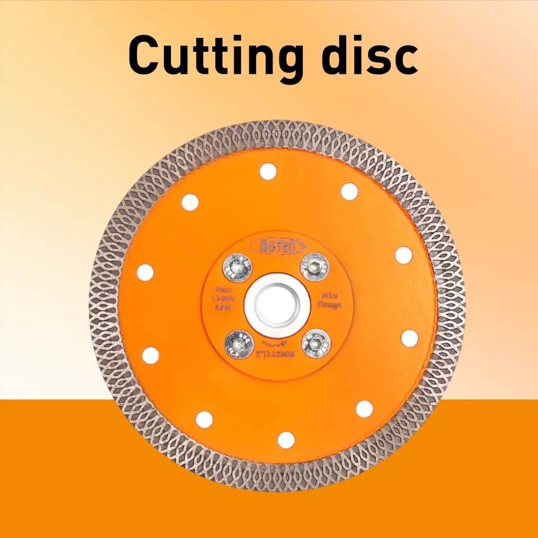 BGTEC 1pc 4/4.5/5 pollici Disco da taglio diamantato X Mesh Turbo Ceramica Porcellana Piastrelle Piastra taglierina per marmo Lama per sega Filettatura M14