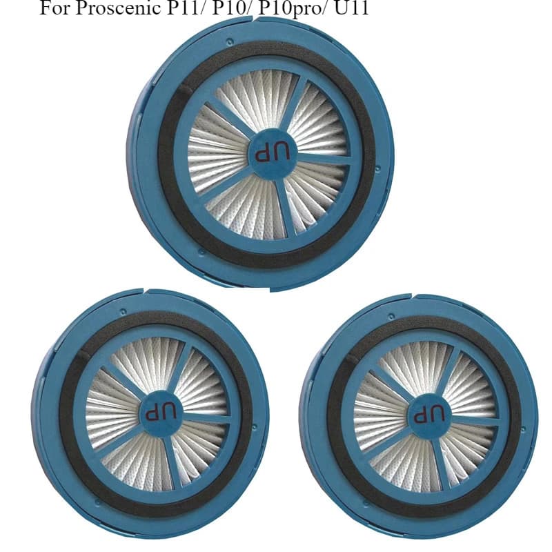 Filtro per Proscenic P11/ P10/ P10pro/ U11 Aspirapolvere wireless portatile Attacco di ricambio Filtro lavabile