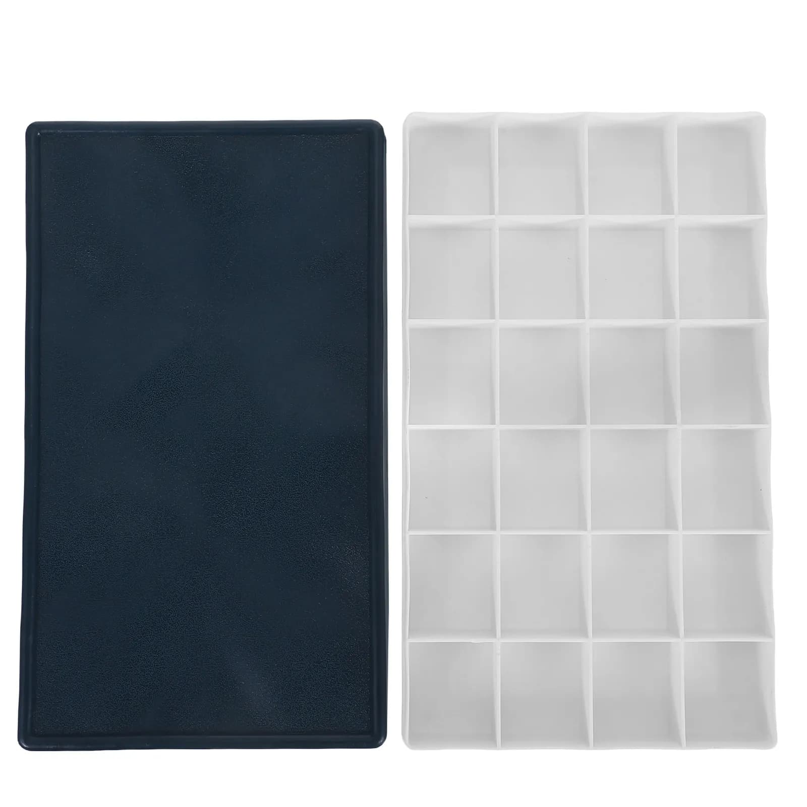 Paint Tray with Lid Empty Watercolour Palette Acrylic Pigment Boxes Painting Mixing