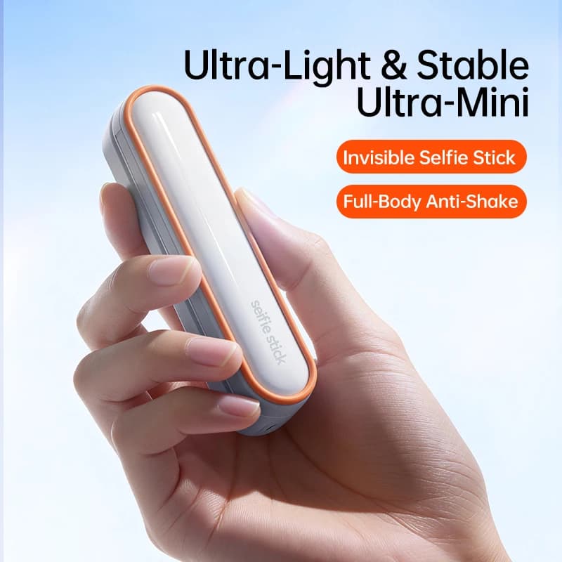 Ultra Mini Pocket Invisible Extendable Selfie Stick Wireless Bluetooth Remote Control Anti-Shake Selfie Rod For Smart Cell Phone