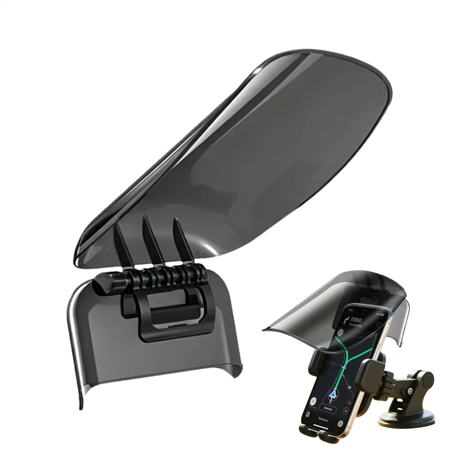 Sun Hat Style Phone Mount Sun Shade Universal Fit Adjustable Extended Sun Visor Creative Rainproof Phone Helmet Visor Cycling