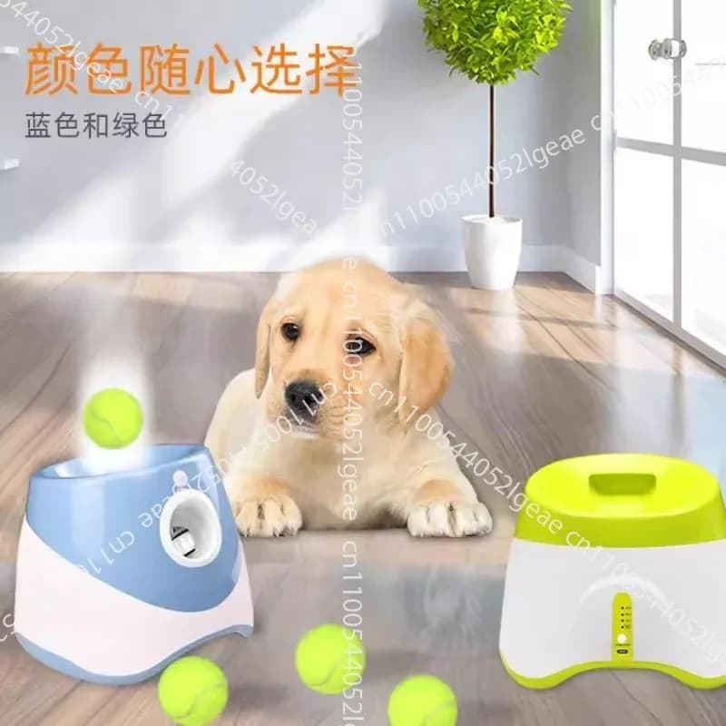 Lanciatore di Palline per Cani, Giocattolo da Tennis per Animali Domestici, Macchina Automatica per Lanciare Palline