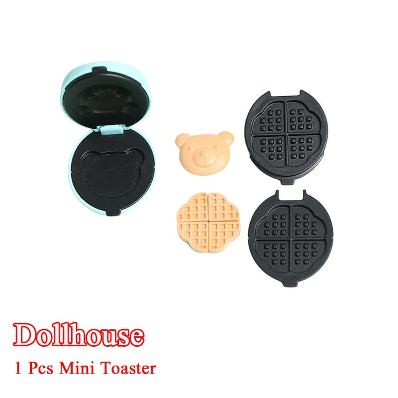 1 pz casa delle bambole cucina mini tostapane tascabile forno elettrico giocattolo modello giocattolo in miniatura