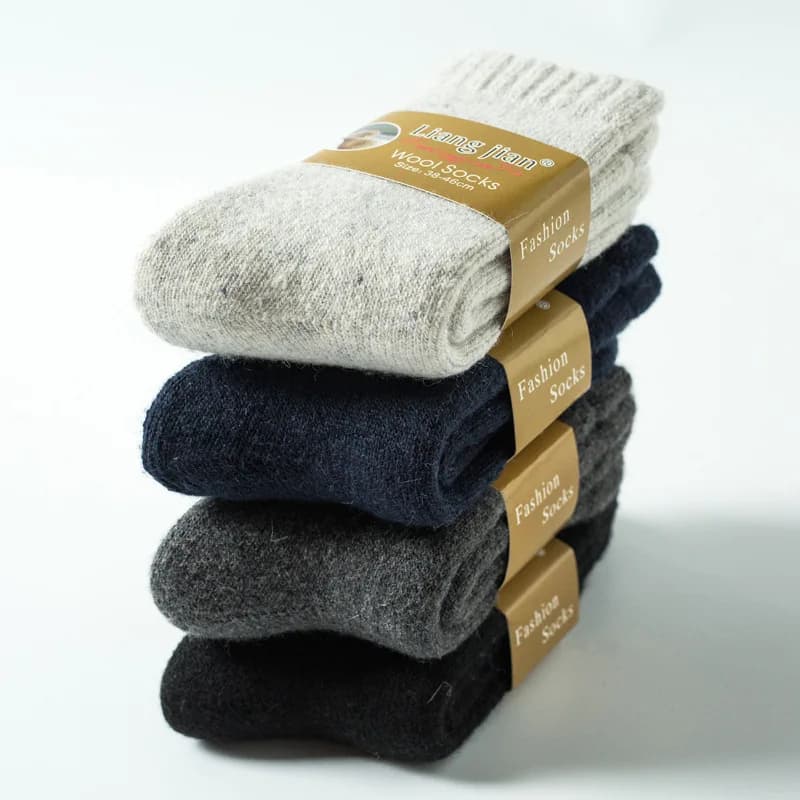 Winter Wamer Men Thicken Thermal Wool Cashmere Snow Warm Socks Seamless Terry Boots Floor Sleeping Socks for Mens