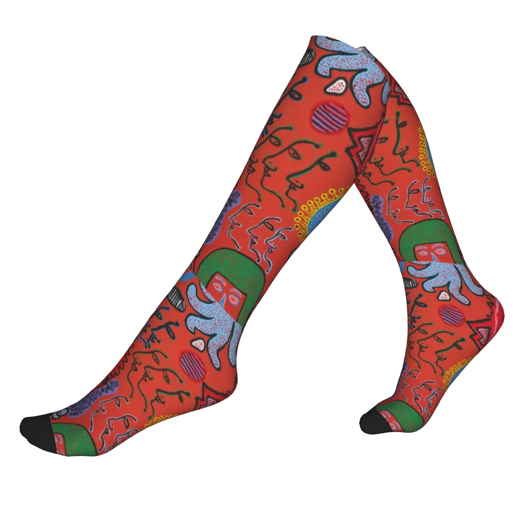 Calzini con stampa Kawaii Yayoi Kusama per uomo e donna, elasticizzati, estivi, autunnali, invernali, calzini sportivi a compressione My Eternal Soul