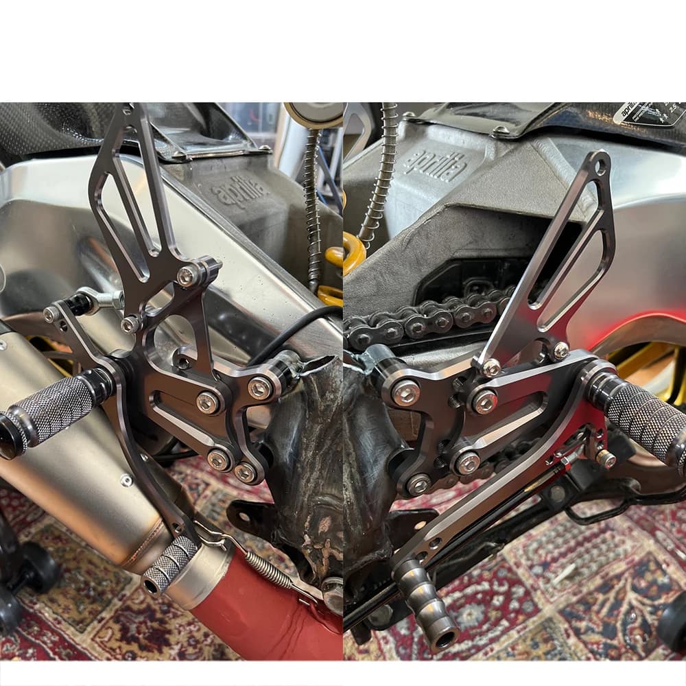 Per Honda CBR954RR CBR929RR 2000-2003 Pedane Posteriori Moto / Set Pedali Poggiapiedi Posteriori