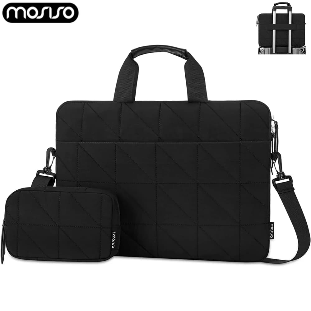 Borsa per laptop Custodia a tracolla Borsa a tracolla per MacBook Air Pro 15 15.6 Custodia per notebook da 16 pollici Valigetta per computer da viaggio d'affari