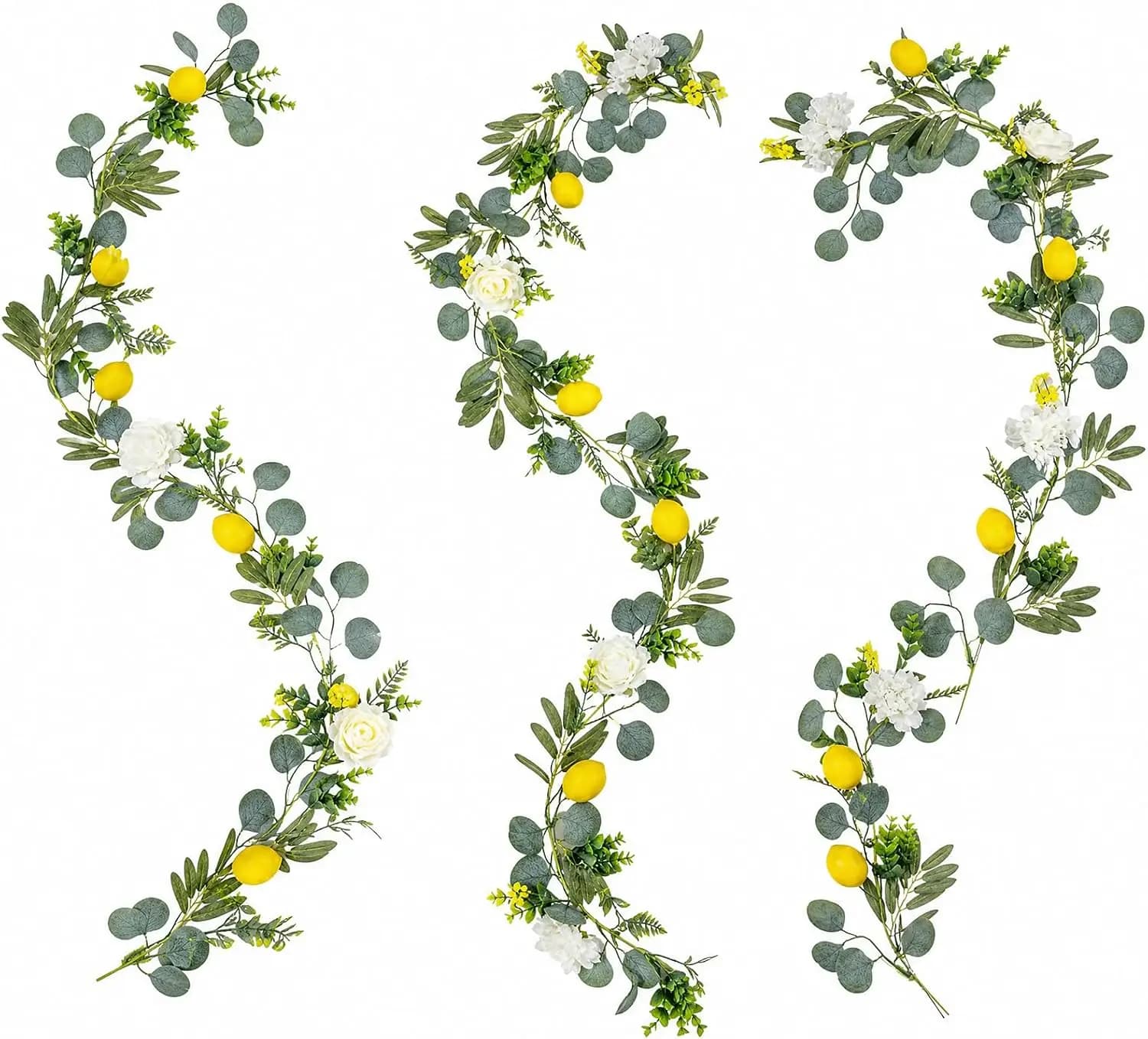 Artificial Hanging Garland Vine Decor 200cm, Fade Resistant Plastic Green, Home Decor Plant