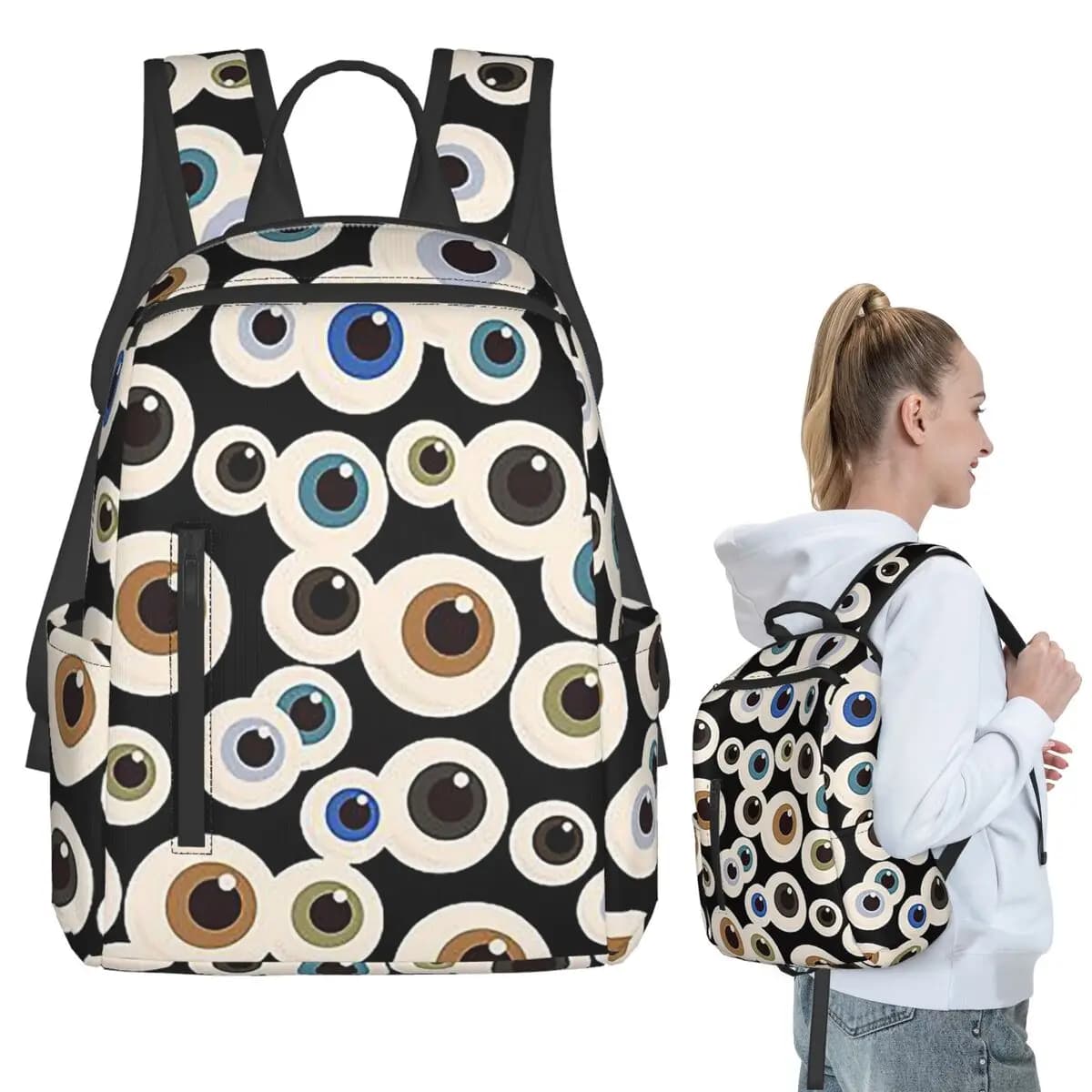 Zaino per Oculisti, Optometristi, Medici Oculistici, Borsa per Libri, Zaino Scolastico per Bambini, Borsa a Tracolla per Computer, per Uomini e Donne