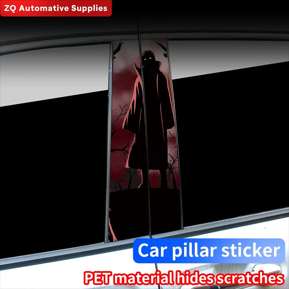 Itachi Uchiha Car Stickers Auto B Pillar Waterproof Sunscreen Decoration Cover Scratches DIY Car Doors Pillar Vinyl Decals
