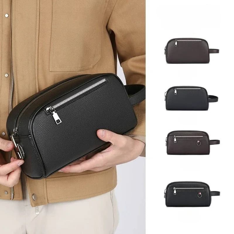 New Men's Handbag with Password Lock, Stylish Large Capacity Casual Multi Pocket Clutches for Men Wallet