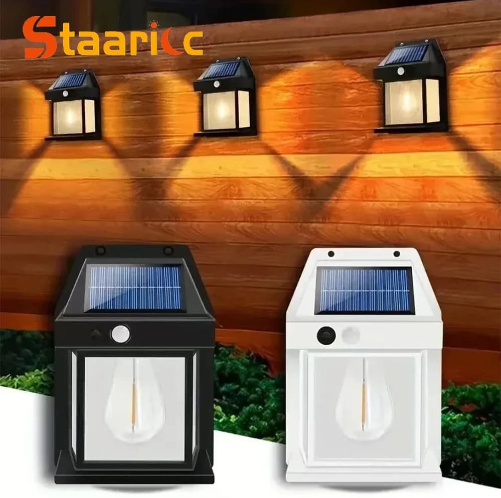 Set di 8 Potenti Lampade Solari LED da Esterno, Impermeabili, per Giardino, Cortile, Vialetti, Decorazione Murale, Illuminazione Esterna