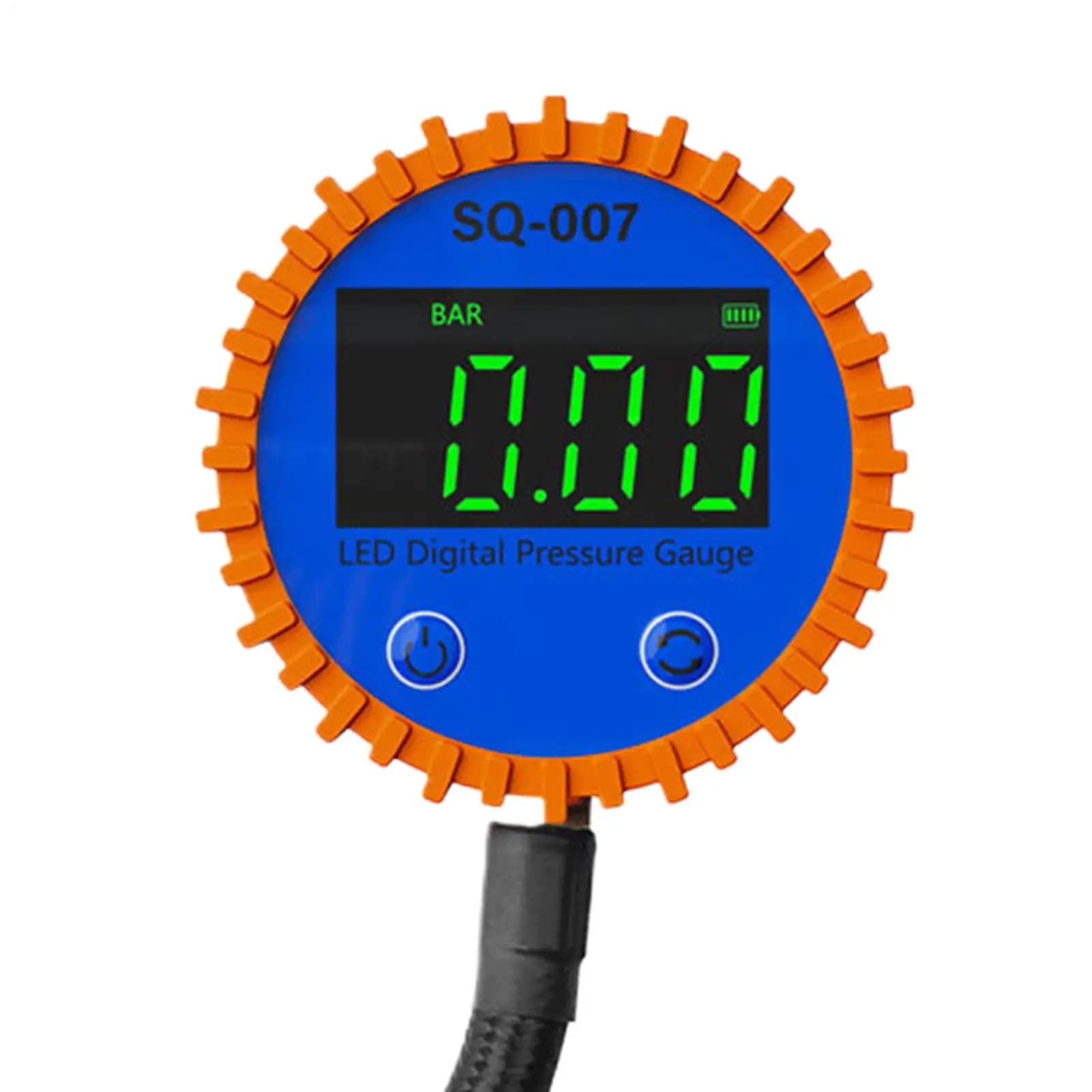 Manometro digitale per pneumatici 0-255PSI Attacchi per auto a connessione rapida Manometro digitale per pneumatici con gonfiatore per rimorchio camion camper