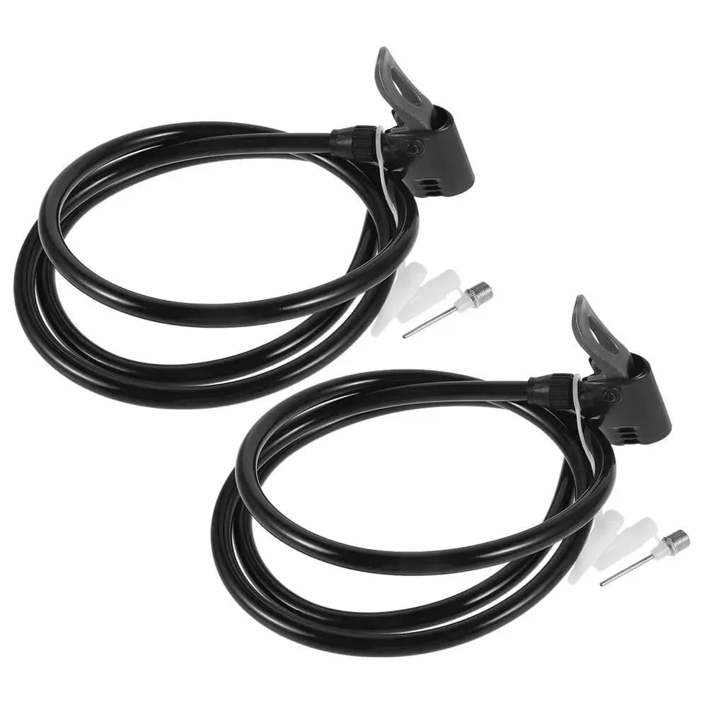2Pcs Bike Pump Hose Antifreeze Universal Adapter for Valves Ball Inflator Hose Replacement for Bicycle Accessories