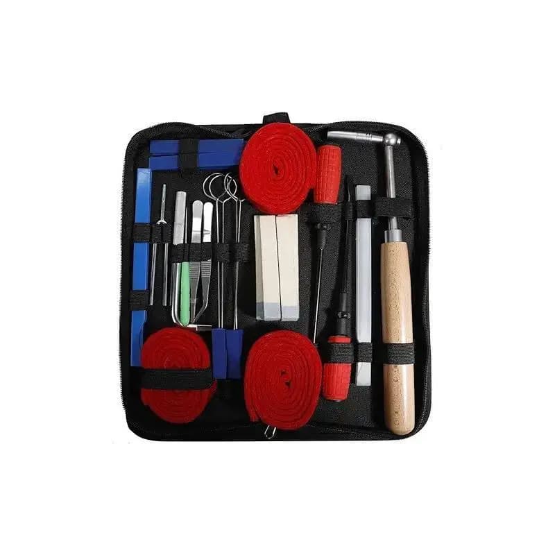24pcs Piano Tuning Kit Professional Tuning Tools Set With Portable Tool Bag for Apprentice Student Home Practise Performance GIG