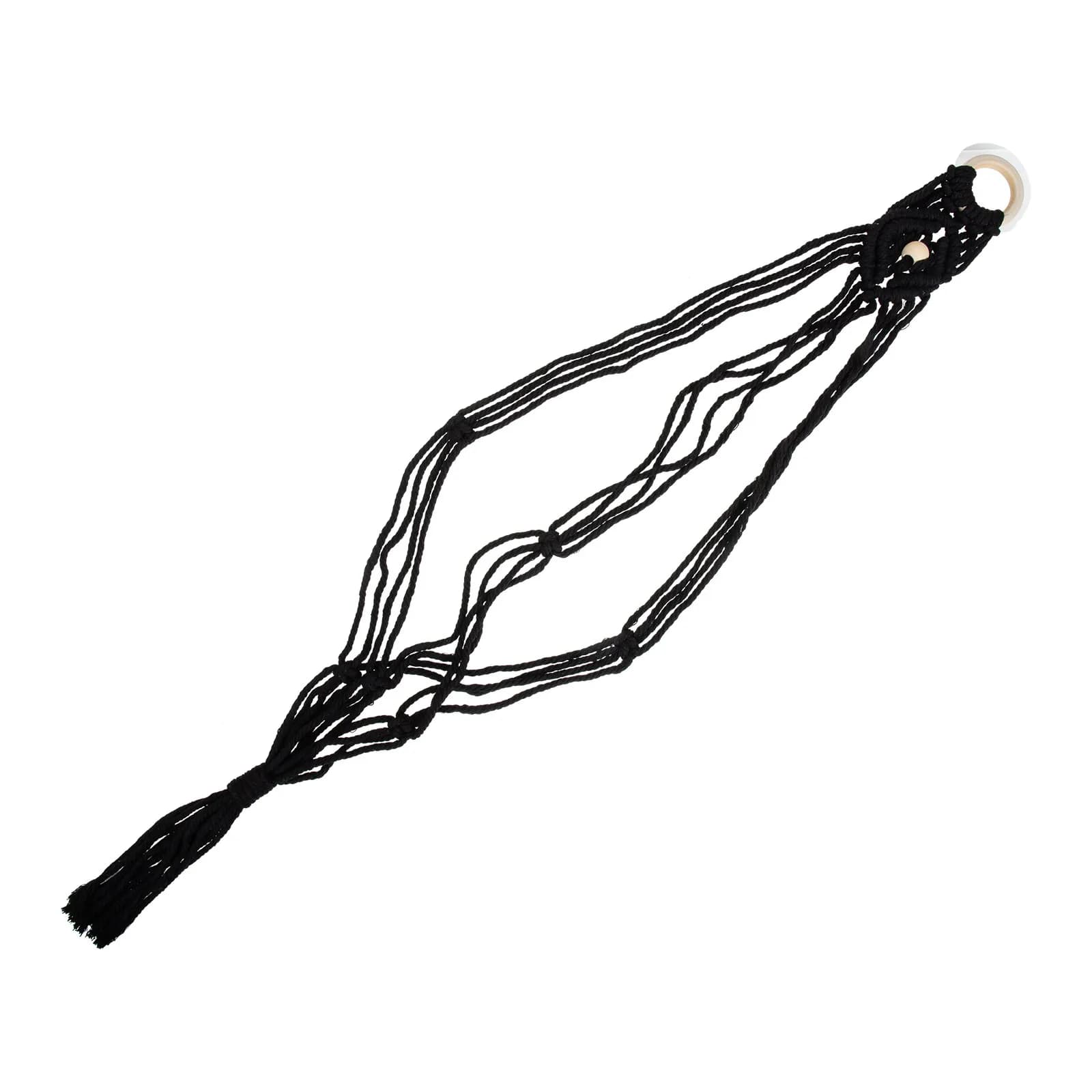 Macrame Ukulele Hanger Guitar Wall Mount Handwoven Decorative Storage Basket Sturdy Premium Material Home Indoor Banquet Garden