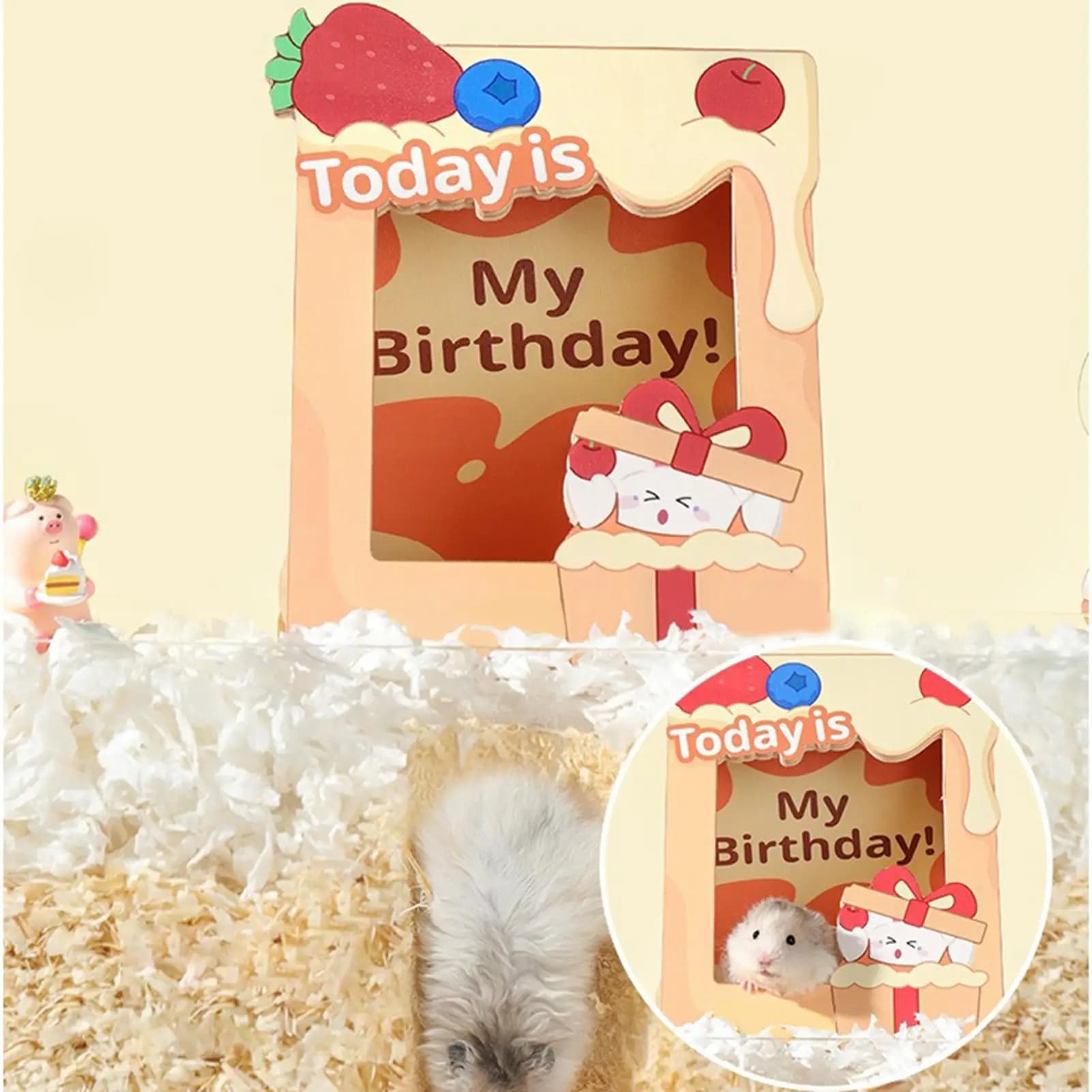 House for hamsters Wood habitat for small pets Friendly frame House for hamsters Pigs of India ferret Exercise relief for boredom