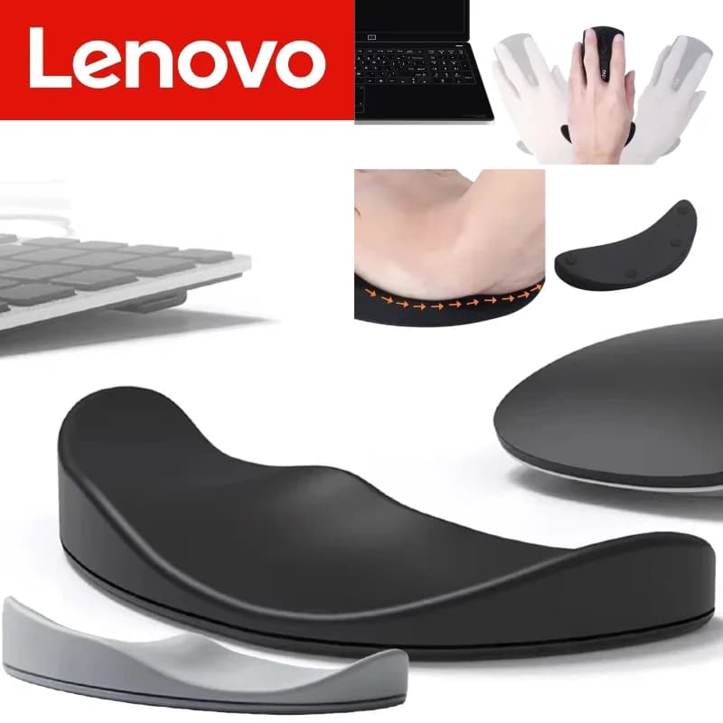 Lenovo Mouse poggiapolsi cuscino per le mani in silicone cuscinetto morbido supporto per il palmo si muove con polso computer da ufficio aziendale poggiapolsi durevole