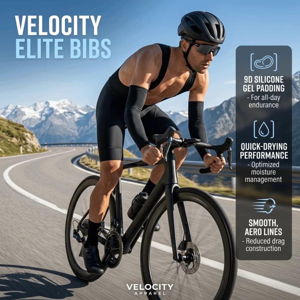 Pantaloncini da Ciclismo Unisex Senza Cuciture con Imbottitura 9D in Gel, Pantaloni con Bretelle MTB Traspiranti, Abbigliamento da Bici, Pantaloni Aderenti per Triathlon