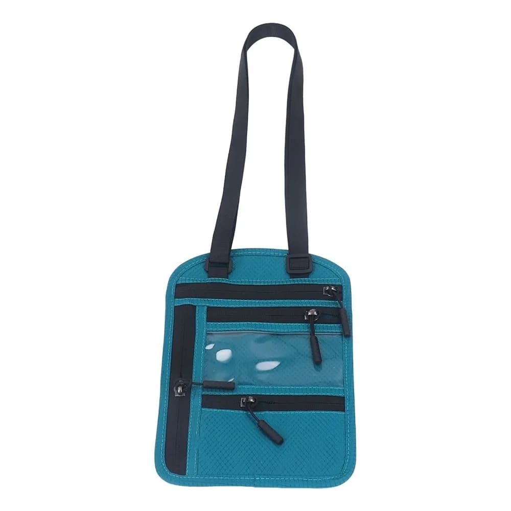 Durable Lightweight Neck Wallet Multifunction Waterproof Passport Holder Neck Pouch Adjustable Strap Travel Neck Pouch for Men