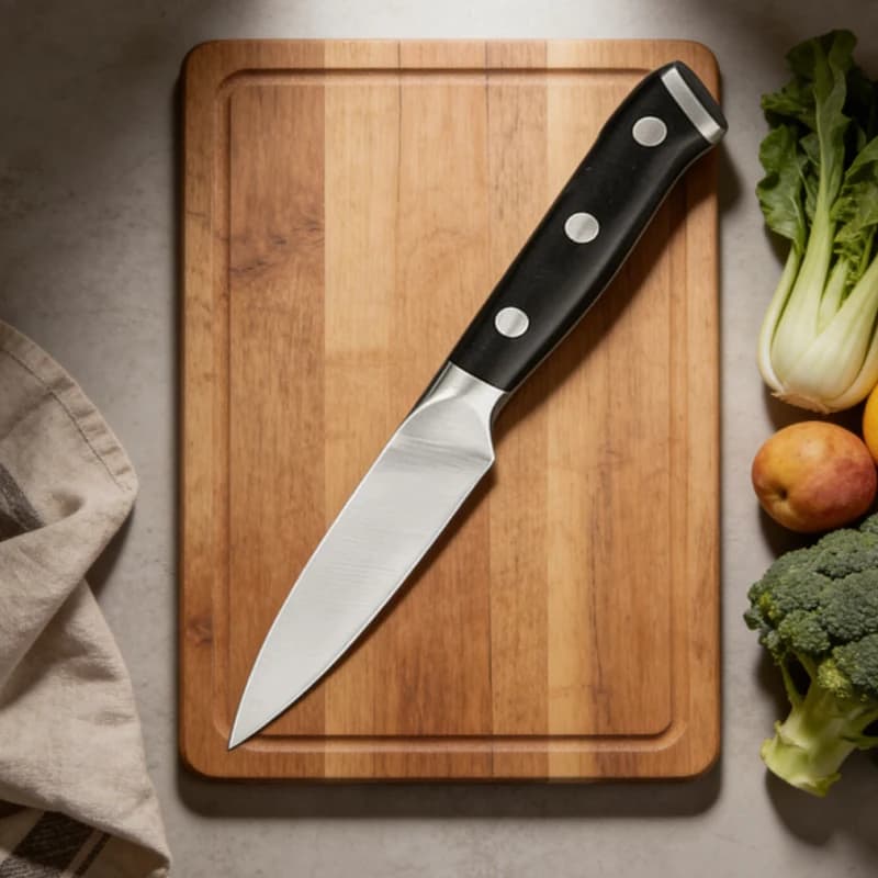 Coltello Multiuso in Acciaio Inox per Frutta e Carne, Coltello da Cucina per Uso Domestico, per Affettare Frutta e Verdura