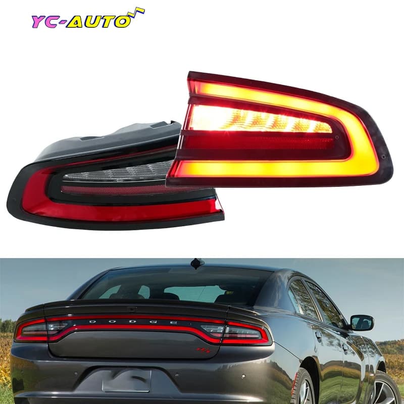 68213145AB 68213144AB Car Led Rear Tail Light For Dodge Charger 2015 2016 Rear Turn Signal Light Stop Brake Fog Lamp