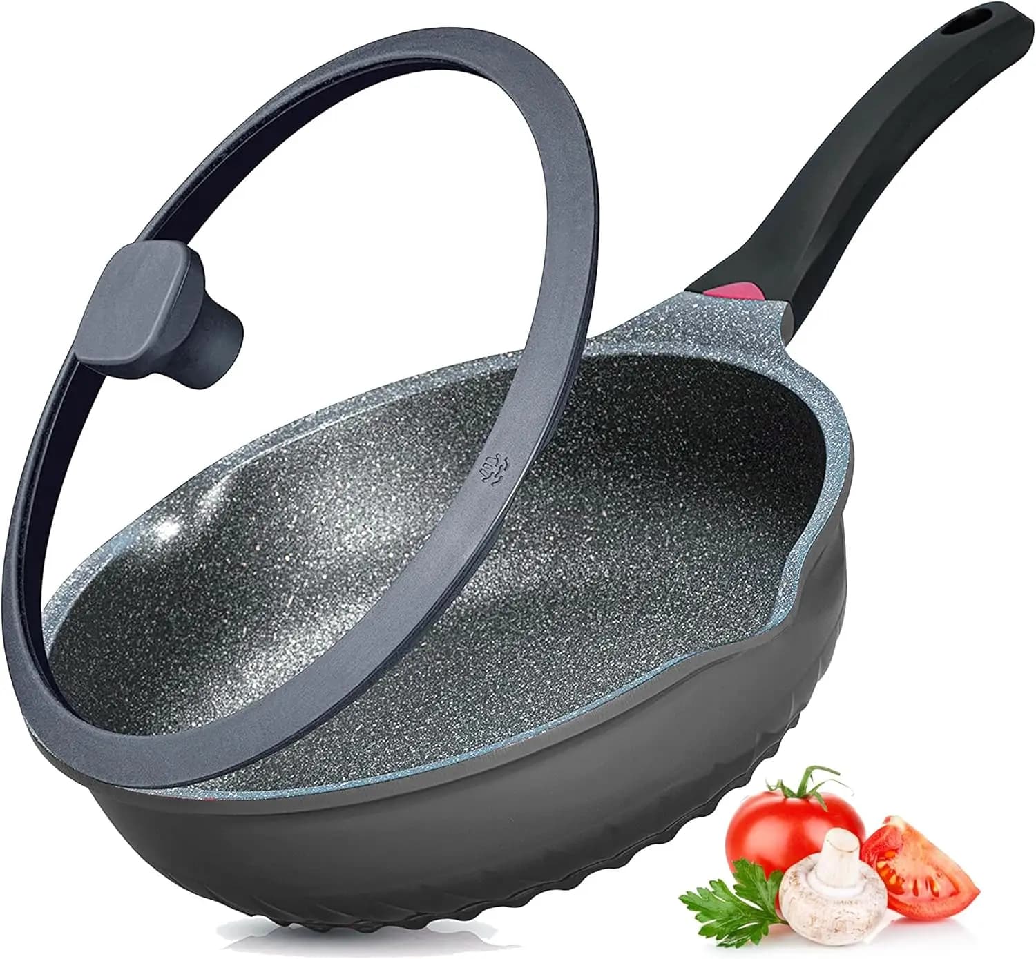 11 Dustproof Aluminum Plate with Cover, Heat Indicator, Compatible with Induction, Graffi Resistant