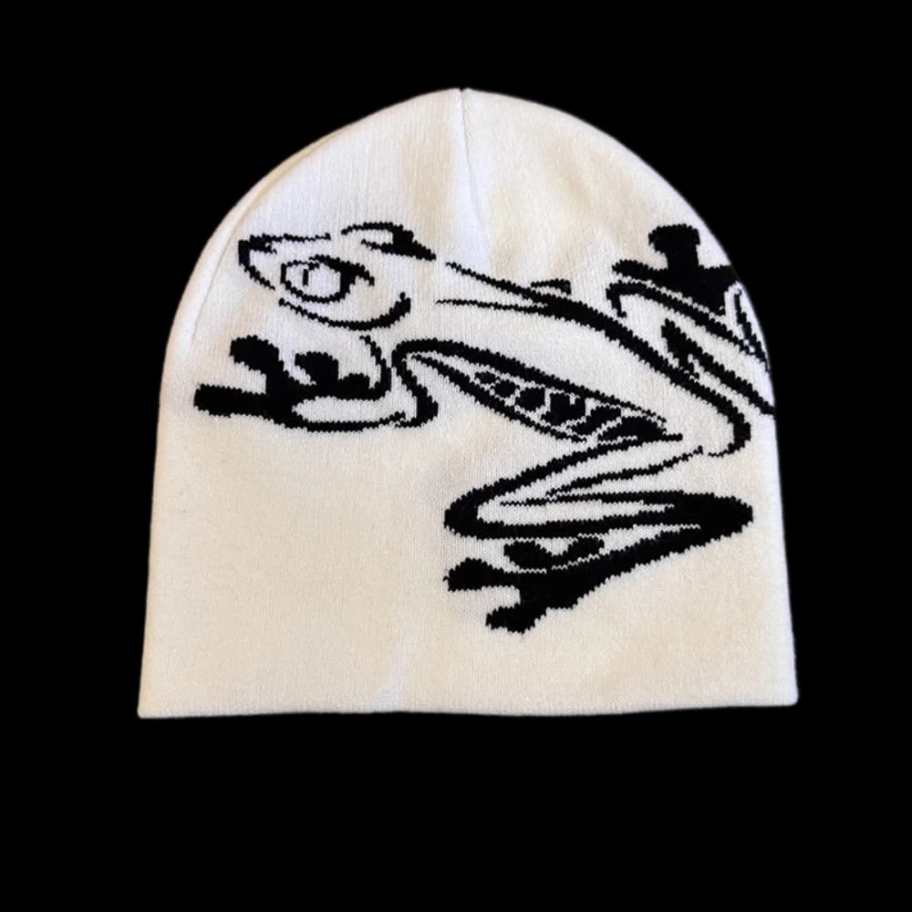 High Quality Frog Knit Hat Keep Warm Ear Protection Knitted Beanies Warmer Bonnet for Woman/Men