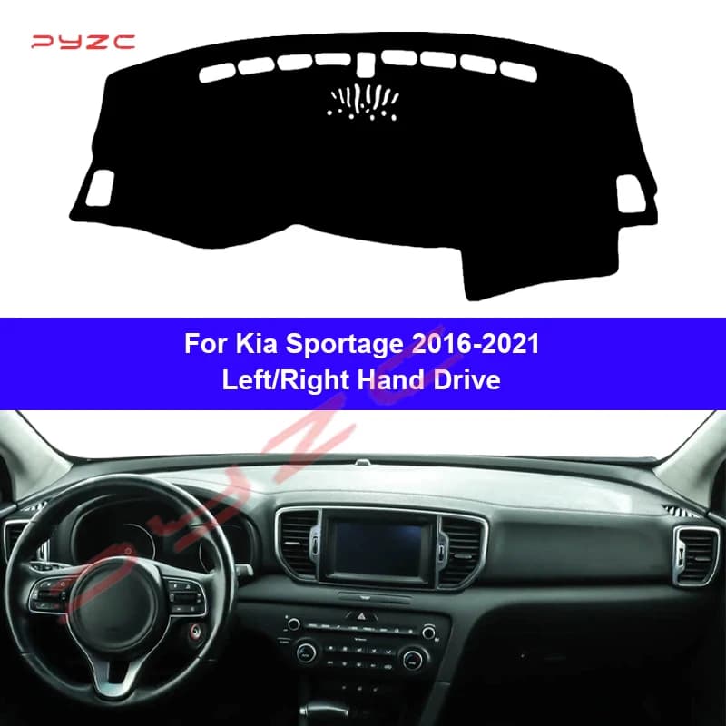Auto Dash Zerbino Car Dash Cover for Kia Sportage 2016 2017 2018 2019 2020 2021 Protection Carpet