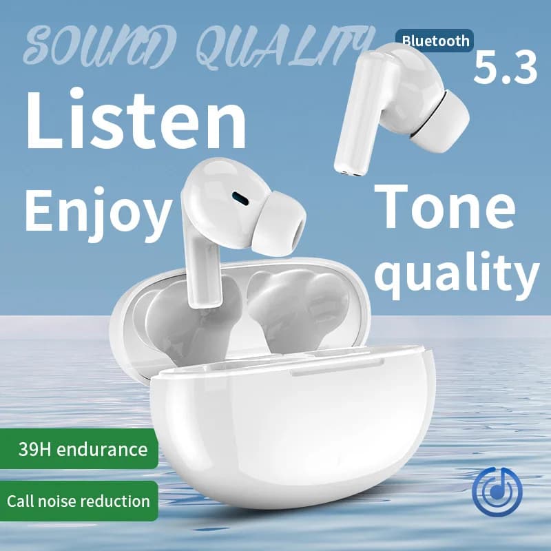 Wireless TWS Bluetooth 5.3 Earphones In-ear Earbuds HiFi Audio Call Noise Reduction Long Battery Life Bluetooth Headset