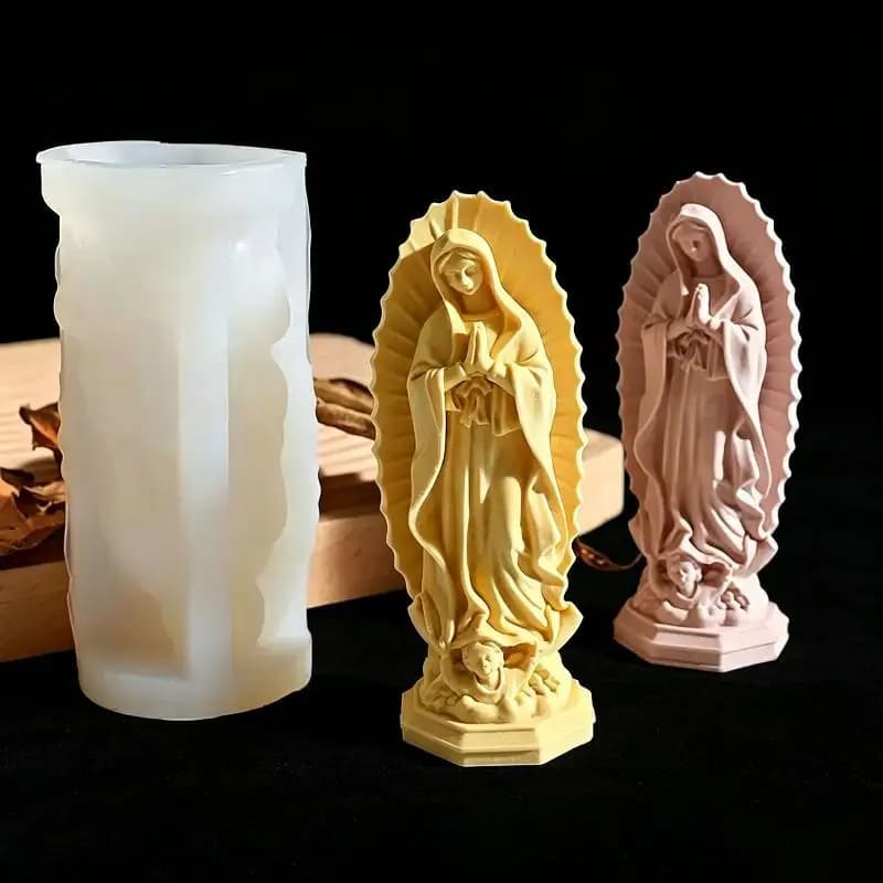Non-Stick European Goddess Sculpture Mold Reusable DIY Mould for Aroma Candle Gypsum Epoxy Resin Gift Craft Making